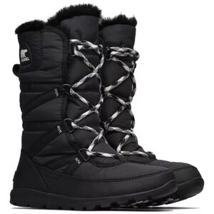 Sorel Women's Whitney Tall II Black Waterproof Fleece-Lined Snow Boots, Sz 9.5